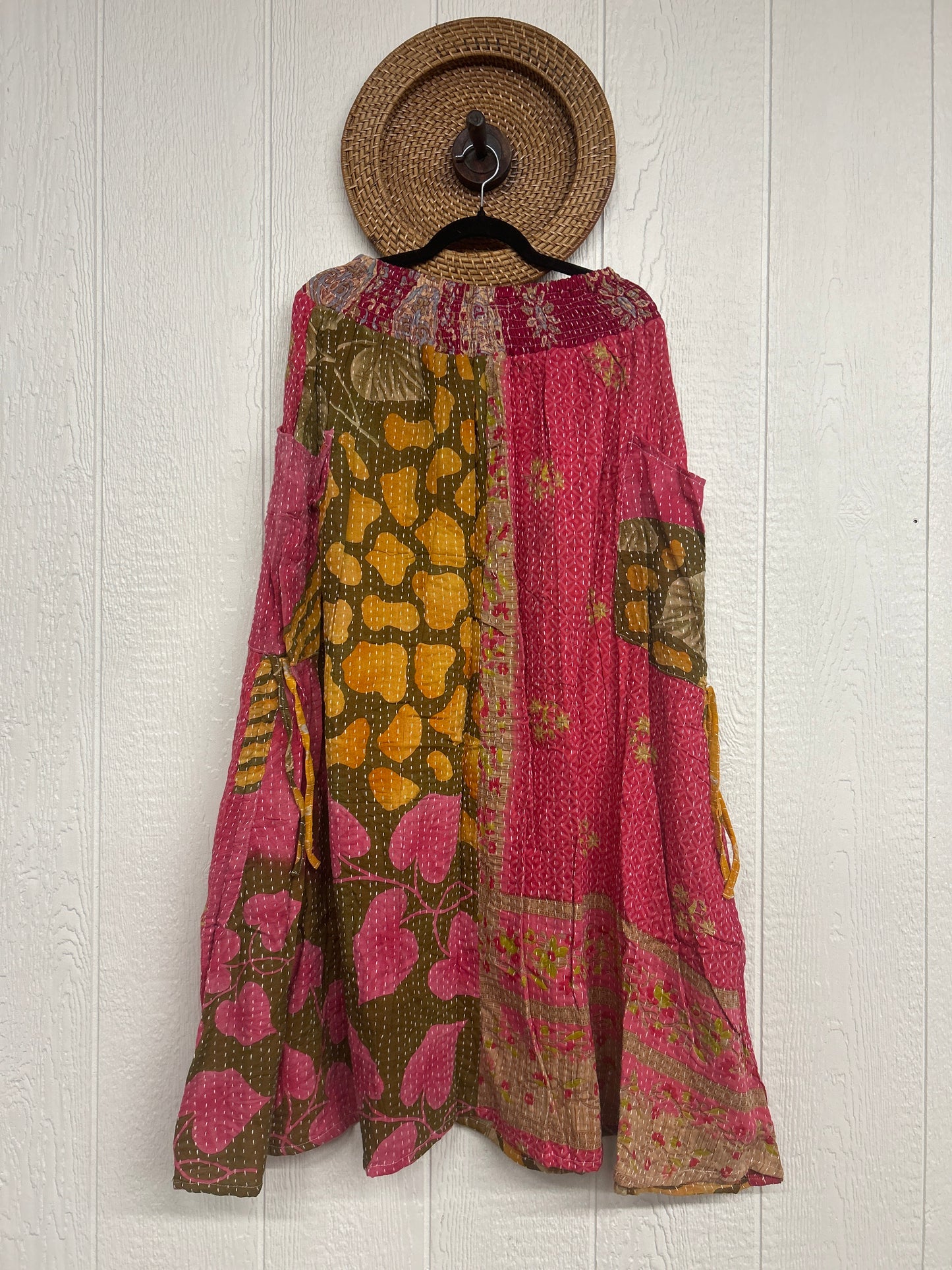 Pareo Kantha Butterfly Cargo Skirt 0426 246