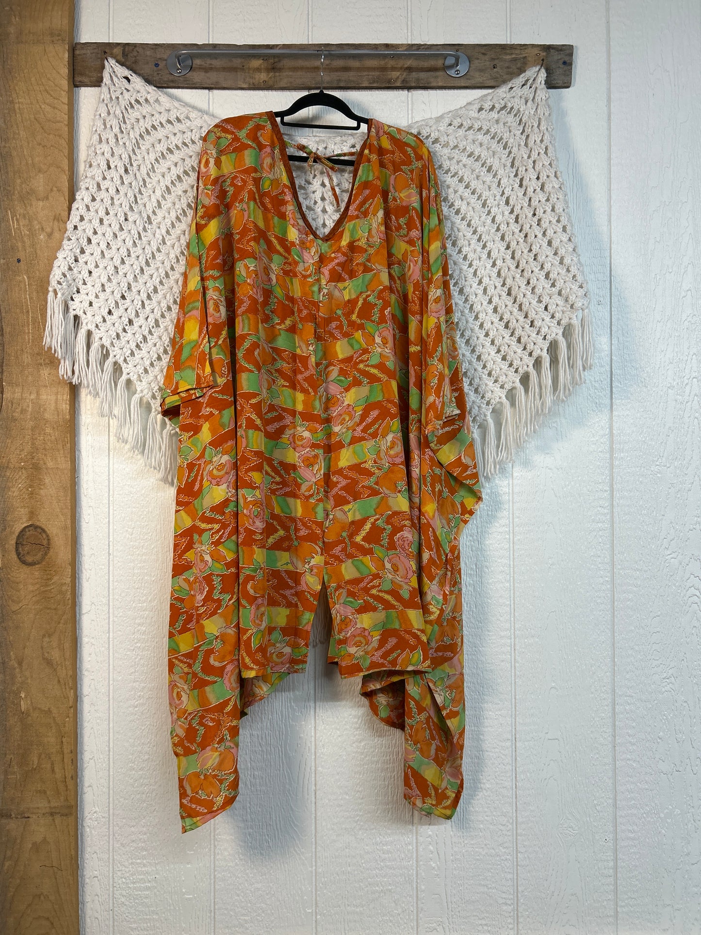 Crepe Sari Orchid Kimono 0626 246