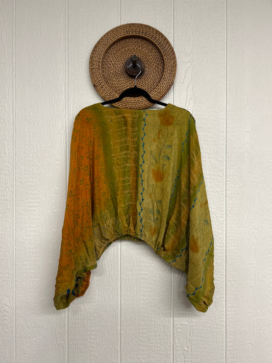 Crepe Sari Luna Crop Top 0126 060