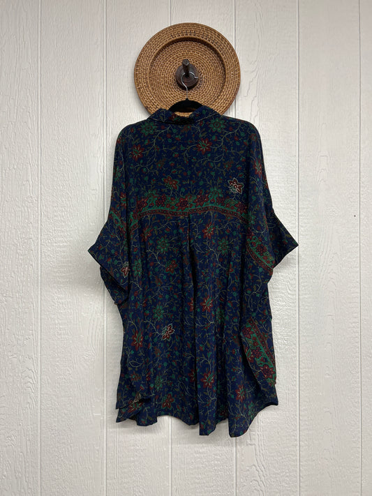 Crepe Sari Free To Be Button Down 0626 165