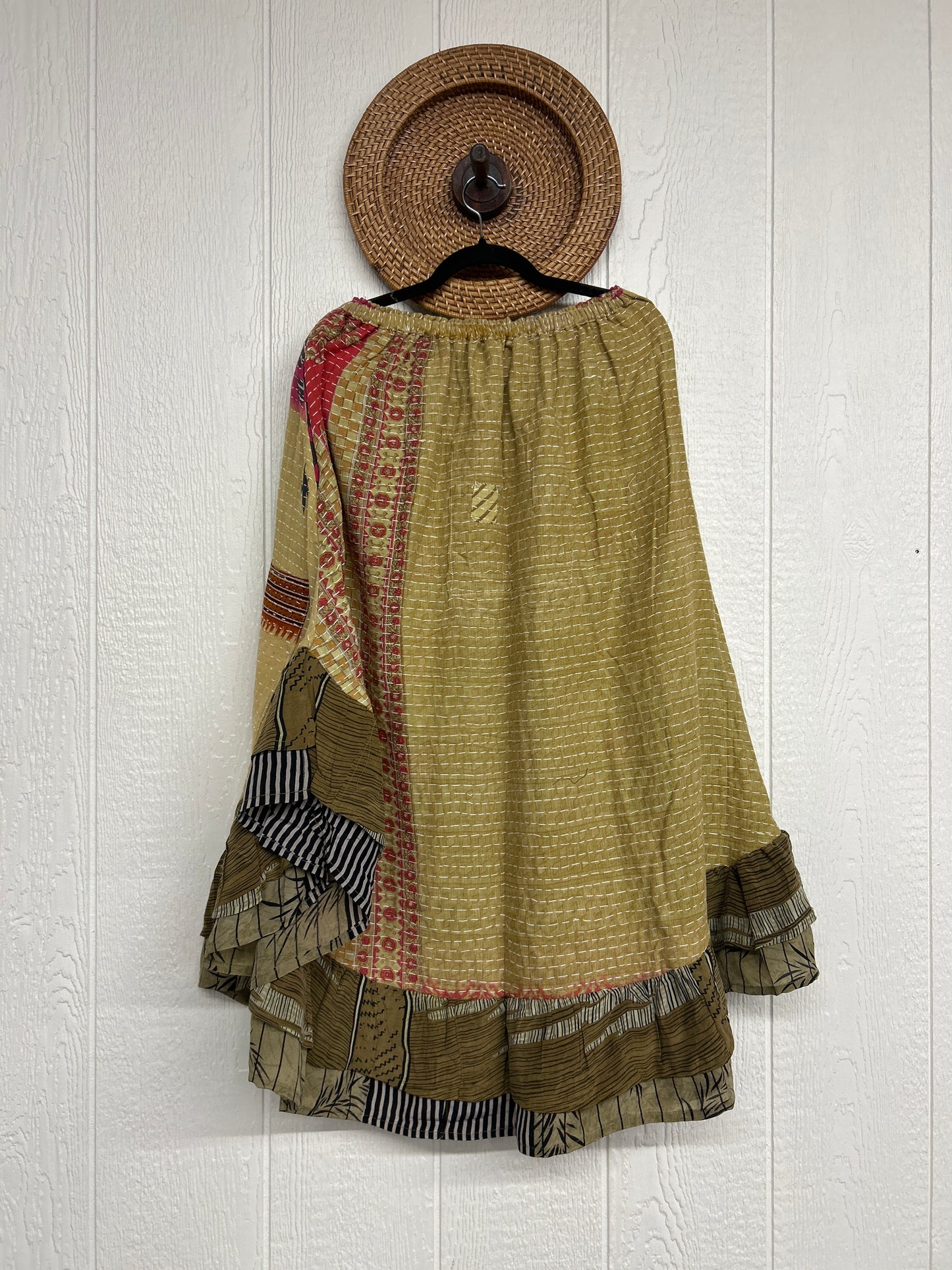 Pareo Kantha Wild Rose Skirt 0426 260