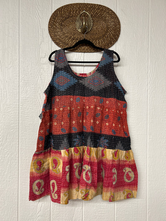 Kantha Meadow Mini Dress 0625 057