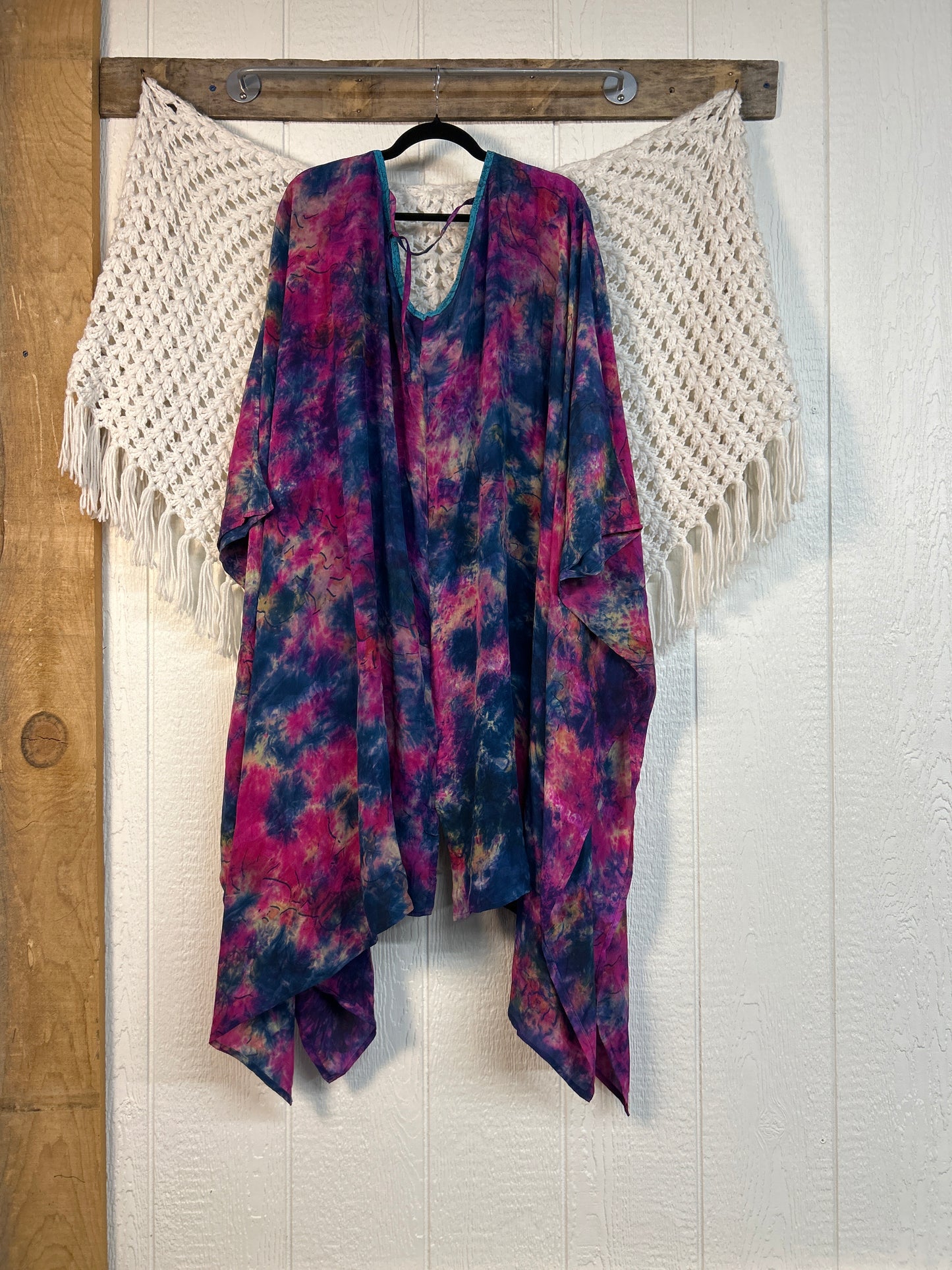 Crepe Sari Orchid Kimono 0626 242