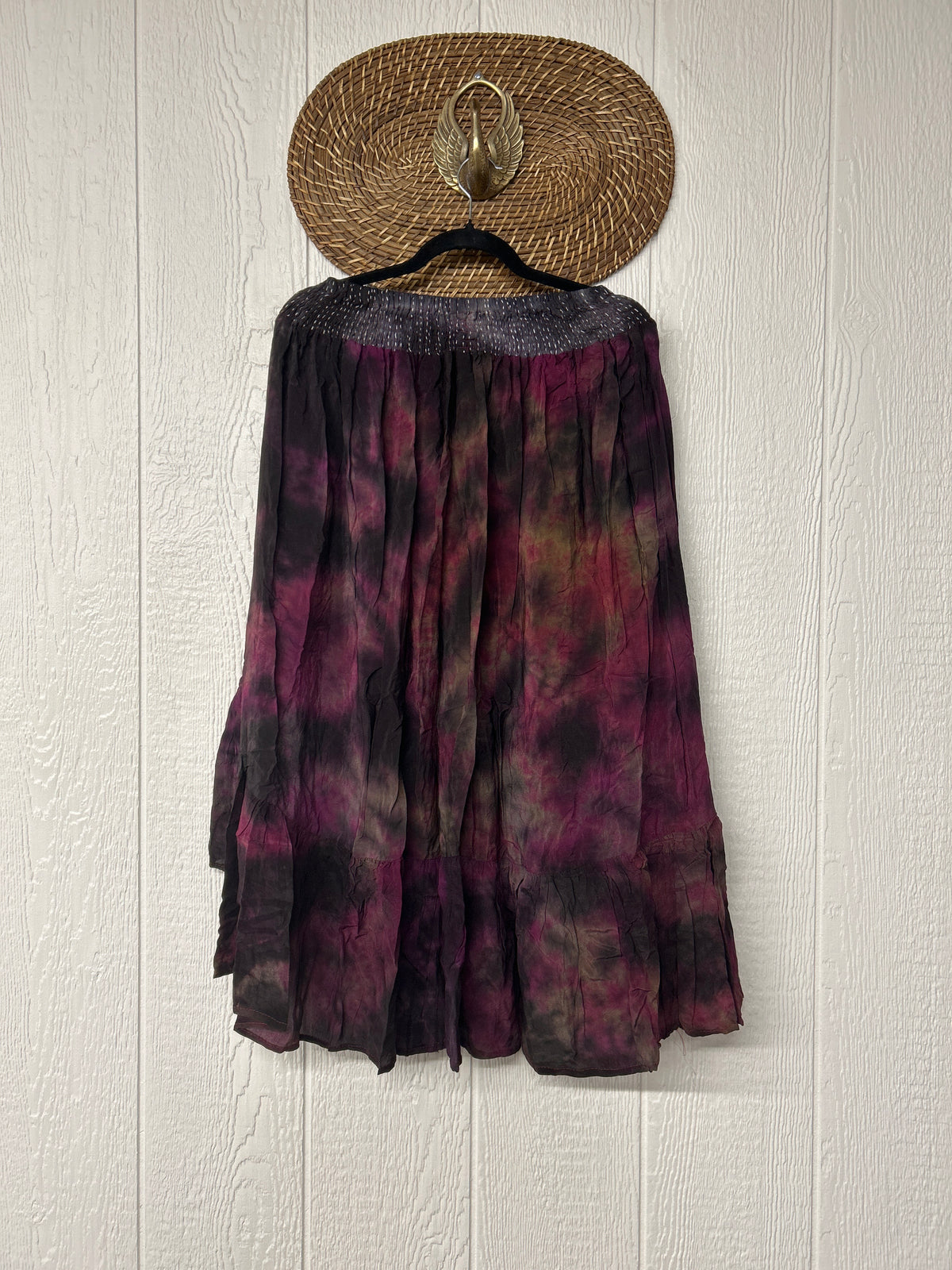 Crepe Sari Dahlia Skirt 1026 013