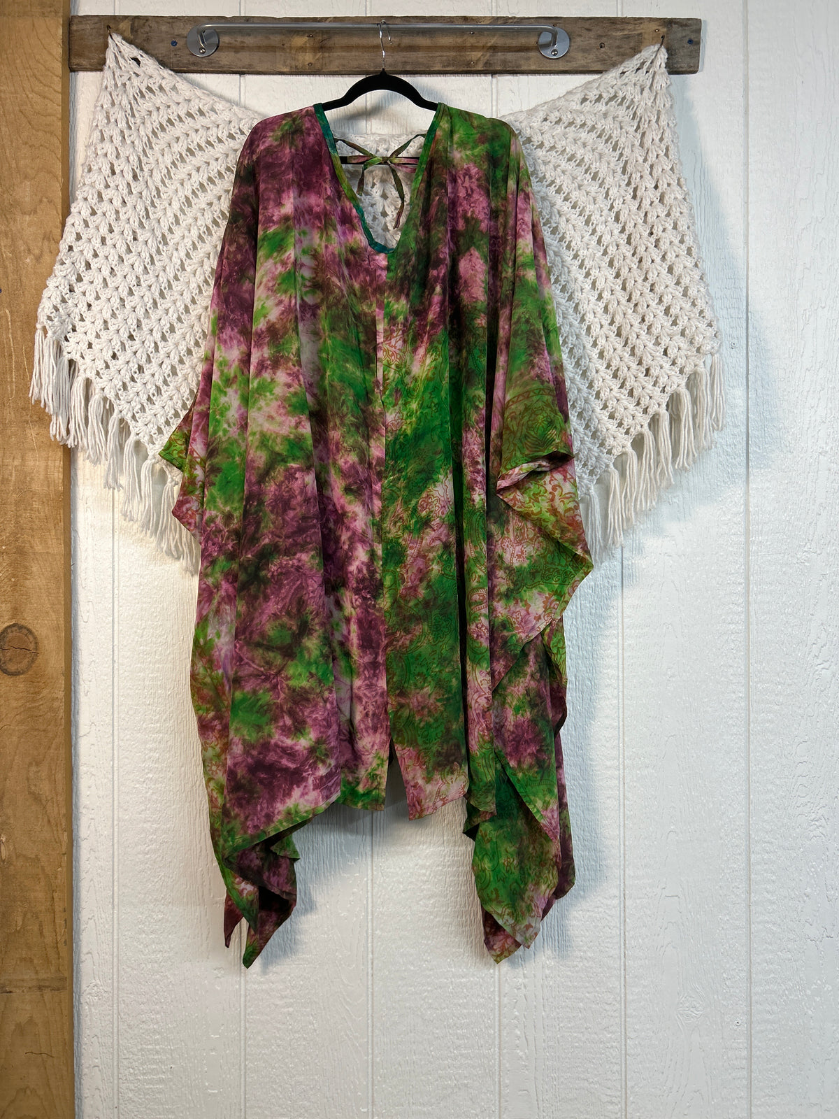 Crepe Sari Orchid Kimono 0626 172