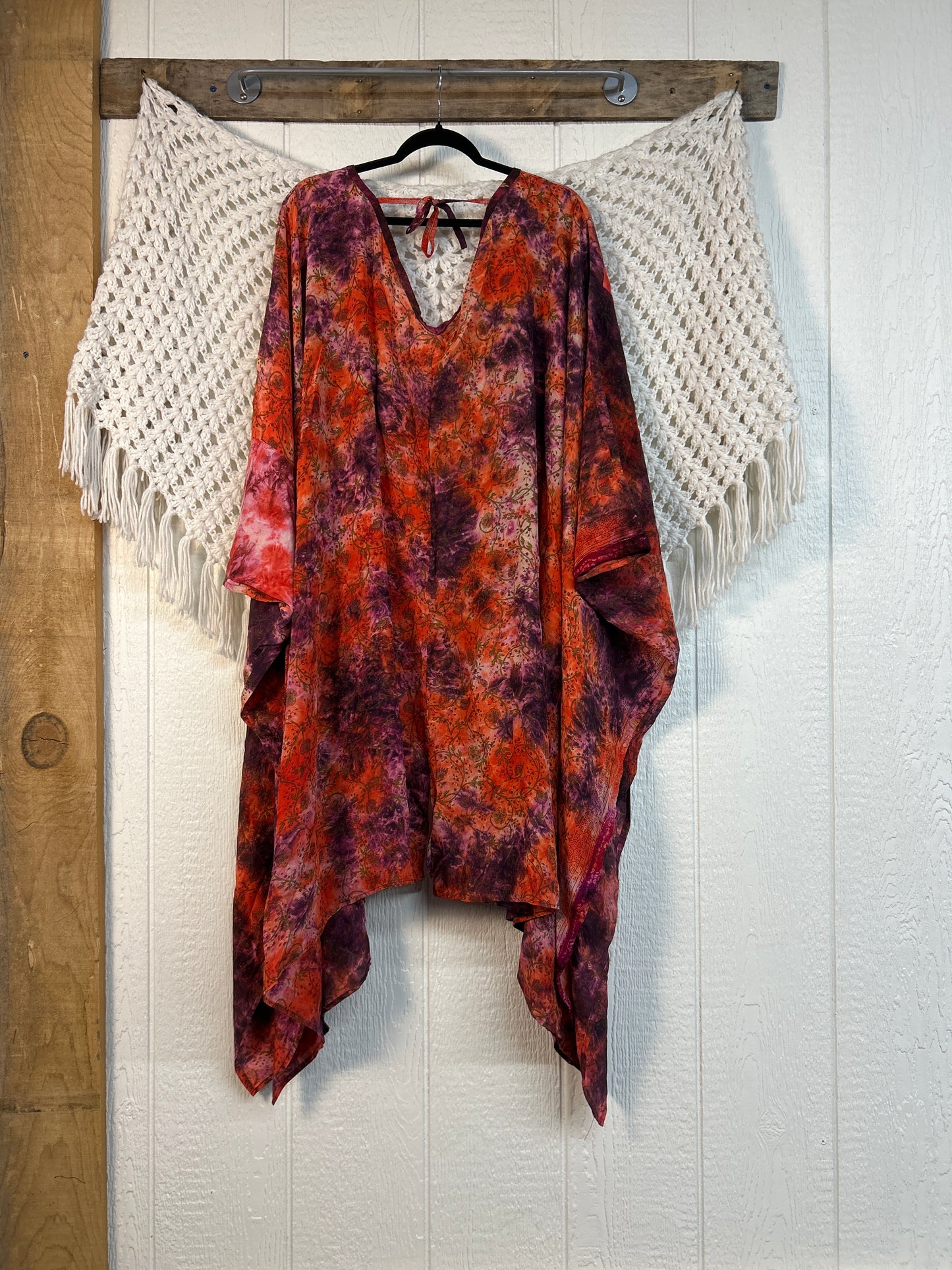 Crepe Sari Orchid Kimono 0626 248