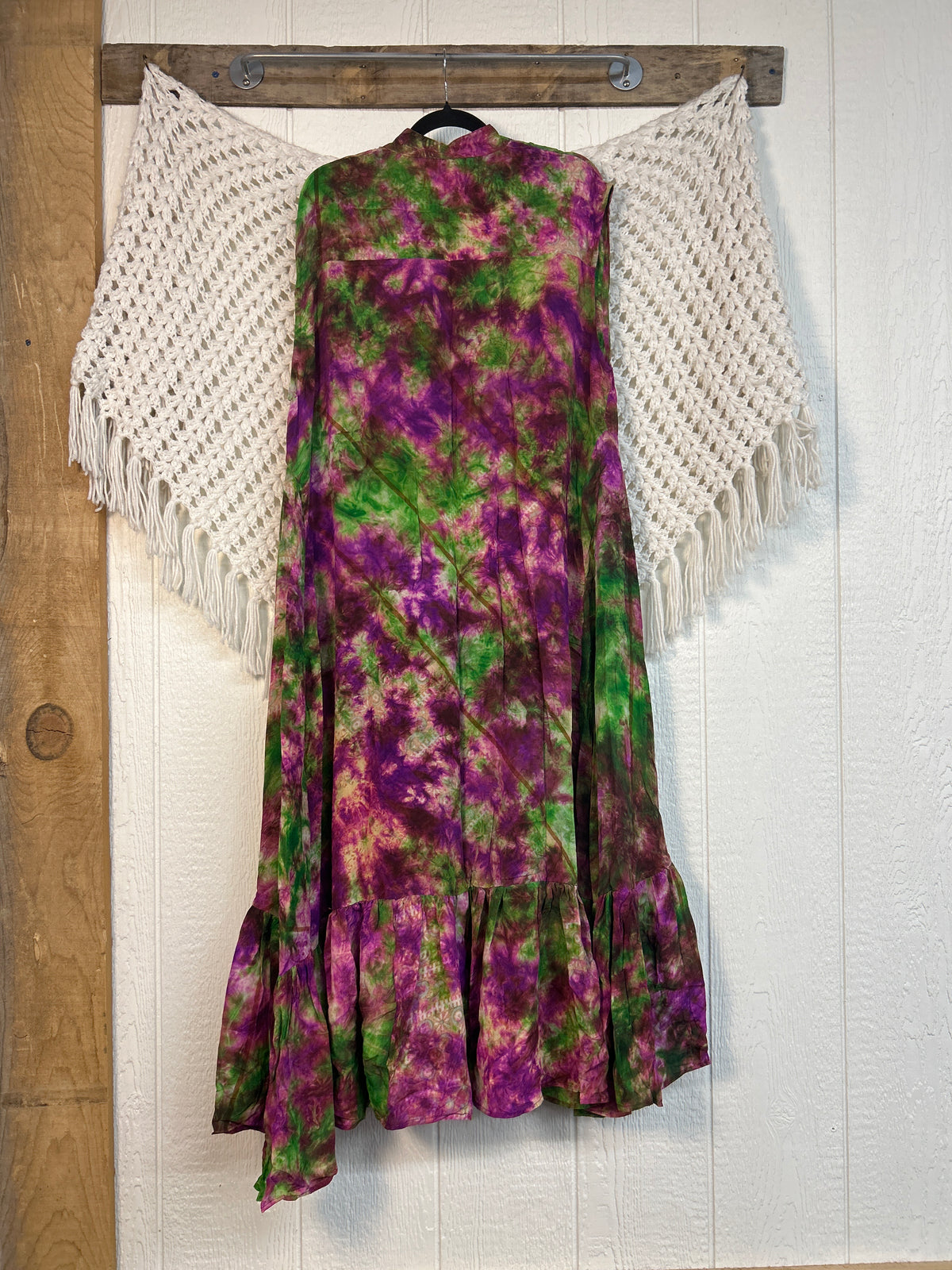 Crepe Sari Summer Dahlia Duster 0726 248