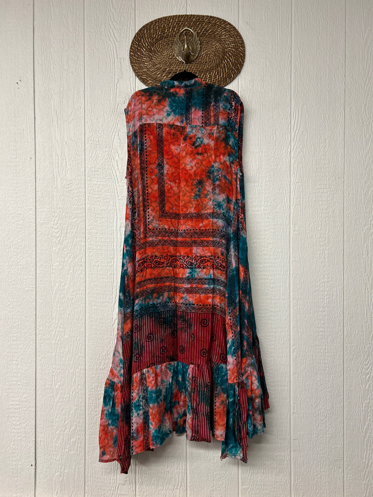 Crepe Sari Summer Dahlia Duster 0726 050