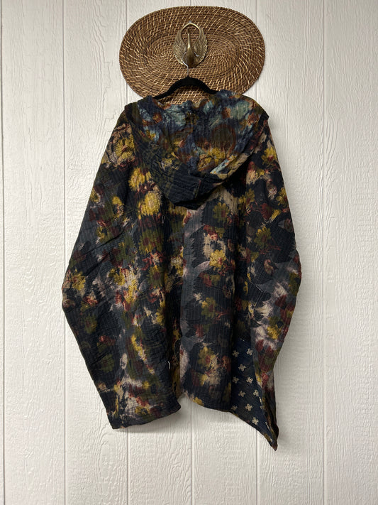 Aura Edit Fine Kantha Wanderlust Poncho 1026 013