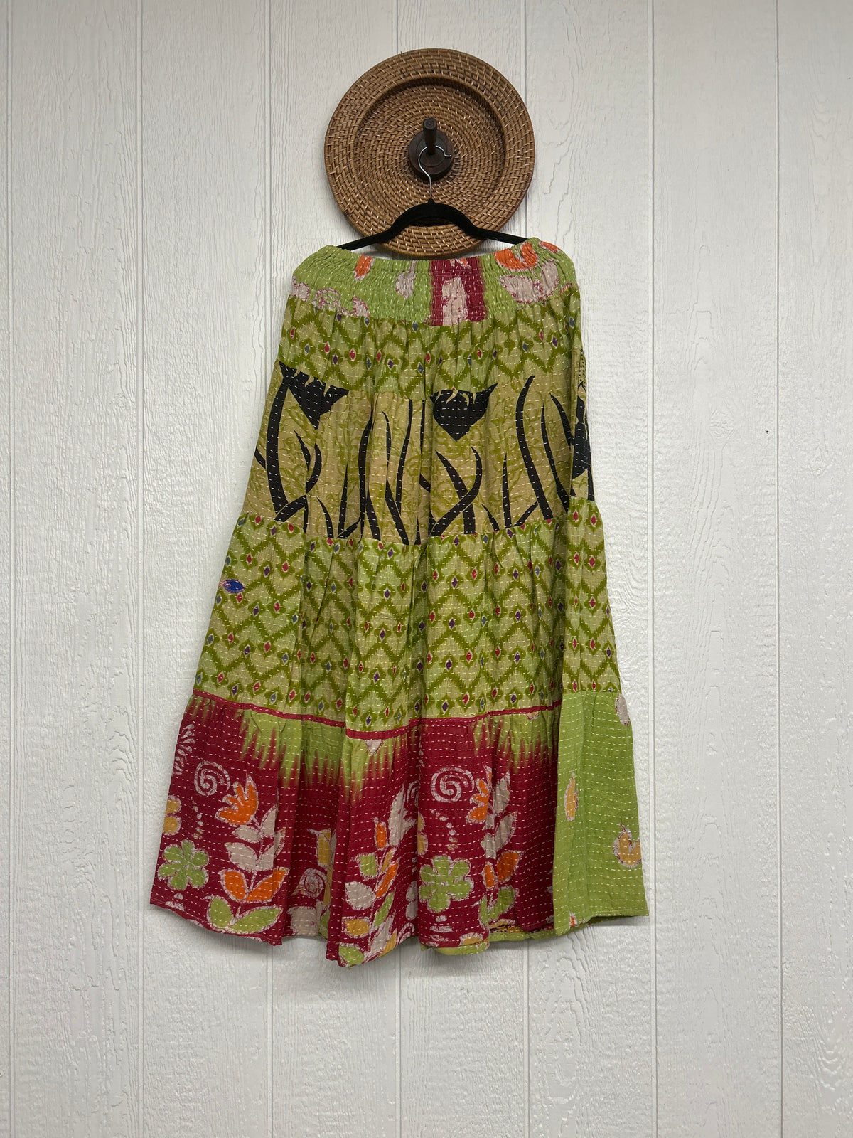 Pareo Kantha Lotus Maxi Skirt 0826 034