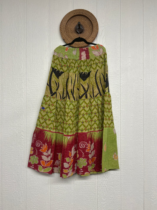 Pareo Kantha Lotus Maxi Skirt 0826 034
