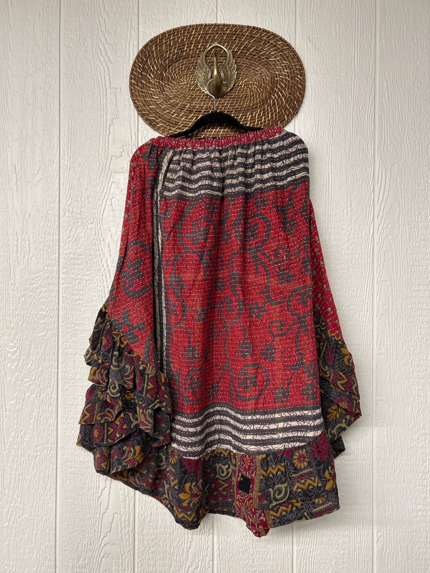Pareo Kantha Wild Rose Skirt 0426 076