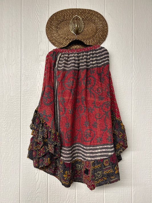 Pareo Kantha Wild Rose Skirt 0426 076