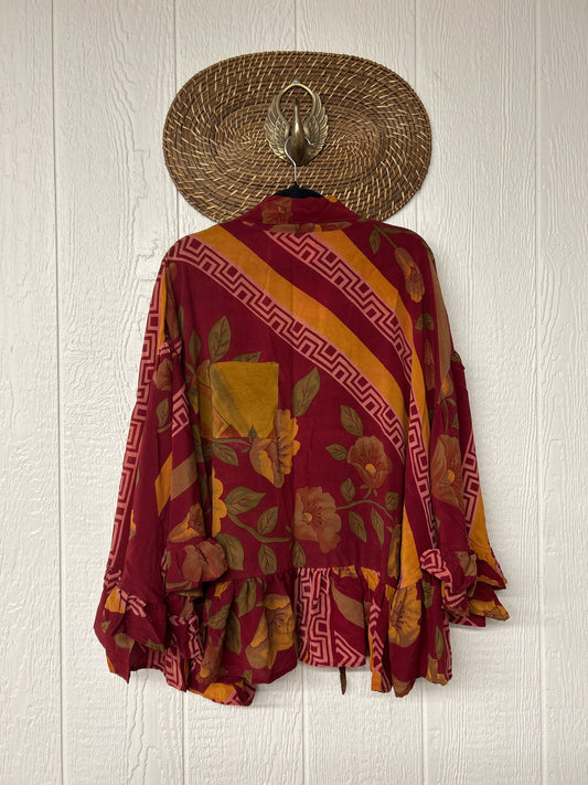 Crepe Sari Wild Rose Top 1225 149