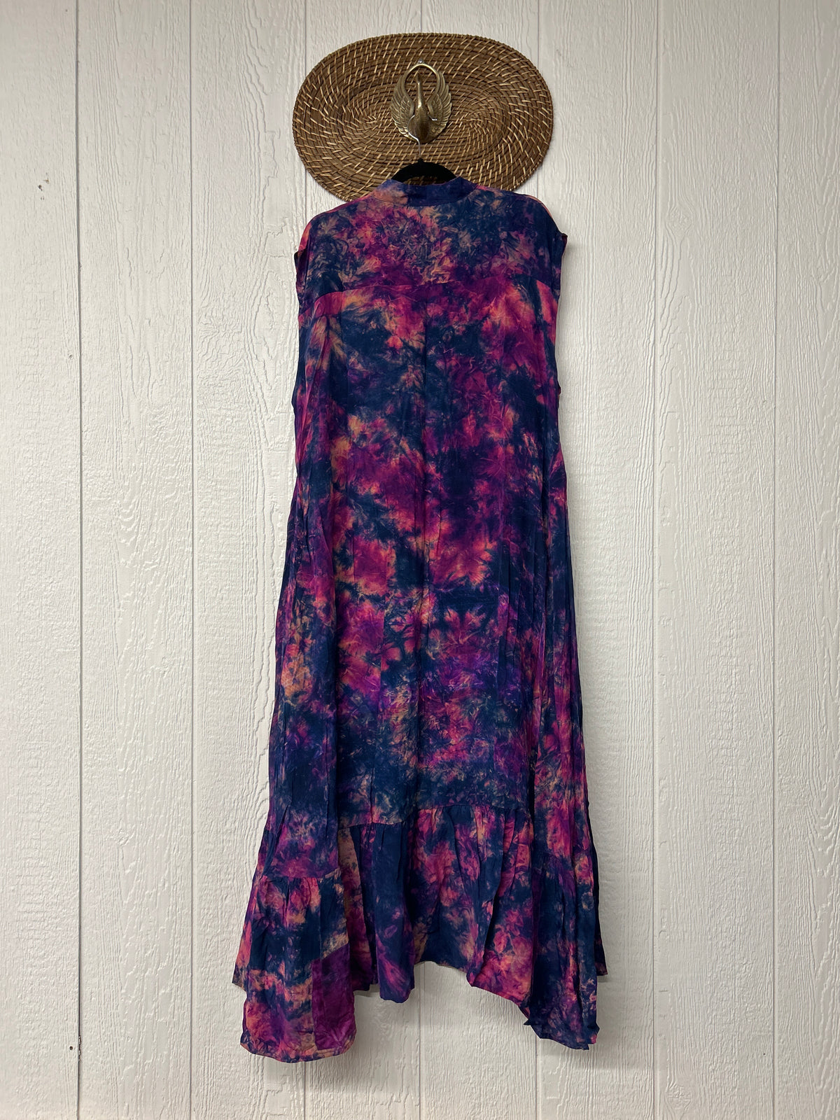 Crepe Sari Summer Dahlia Duster 0726 078