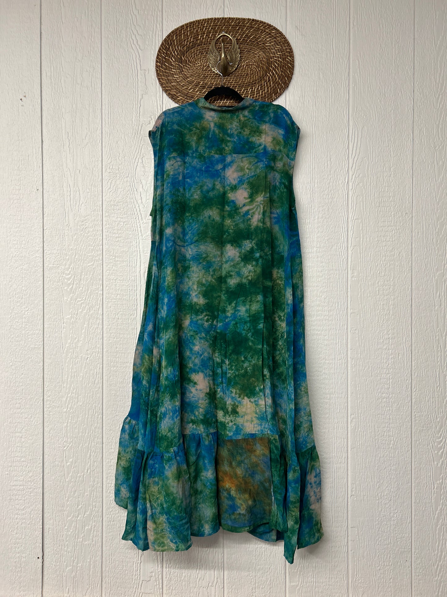 Crepe Sari Summer Dahlia Duster 0726 007