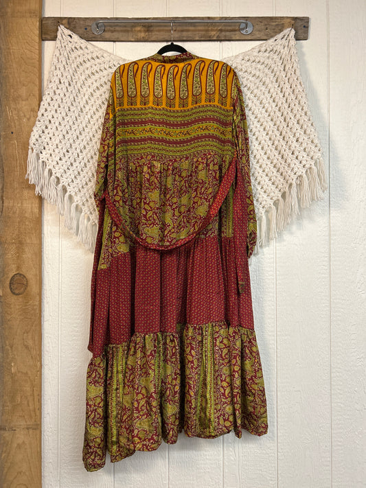 Rasgulla Sari Luminous Maxi Dress 0226 275