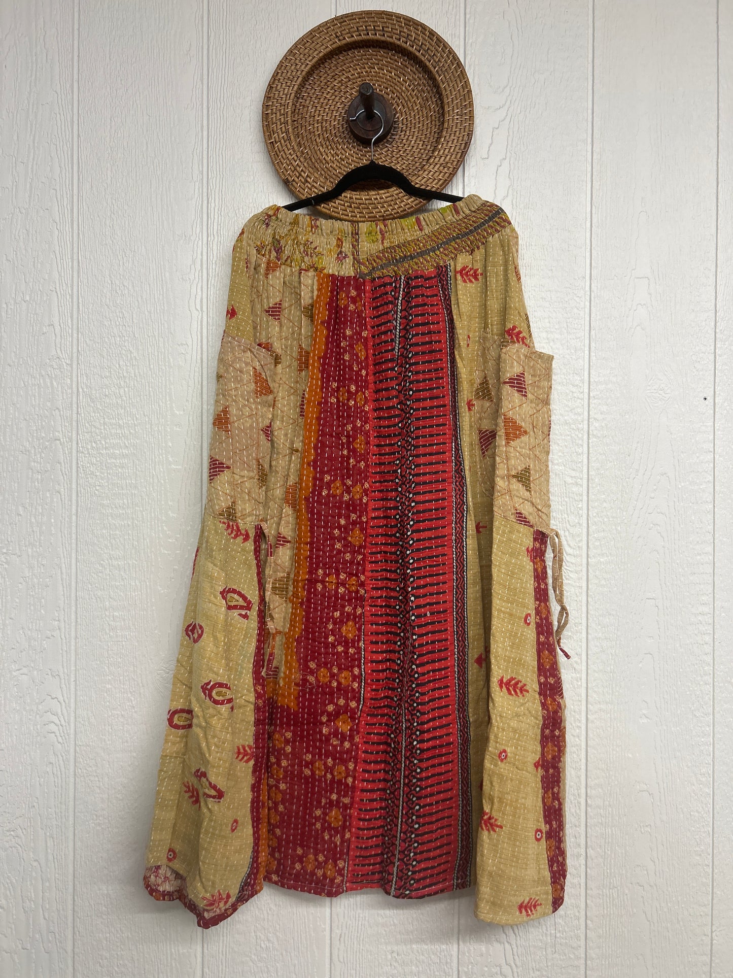 Pareo Kantha Butterfly Cargo Skirt 0426 263