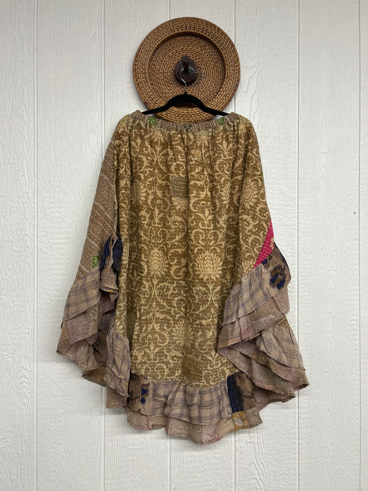 Pareo Kantha Wild Rose Skirt 0426 116