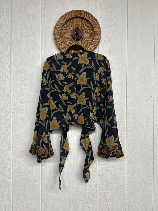 Crepe Sari Zeppelin Crop Shrug 0426 208
