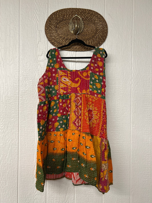 Kantha Meadow Mini Dress 0625 228