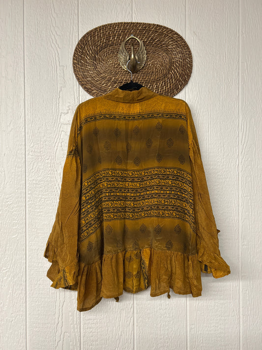 Crepe Sari Wild Rose Top 1225 213