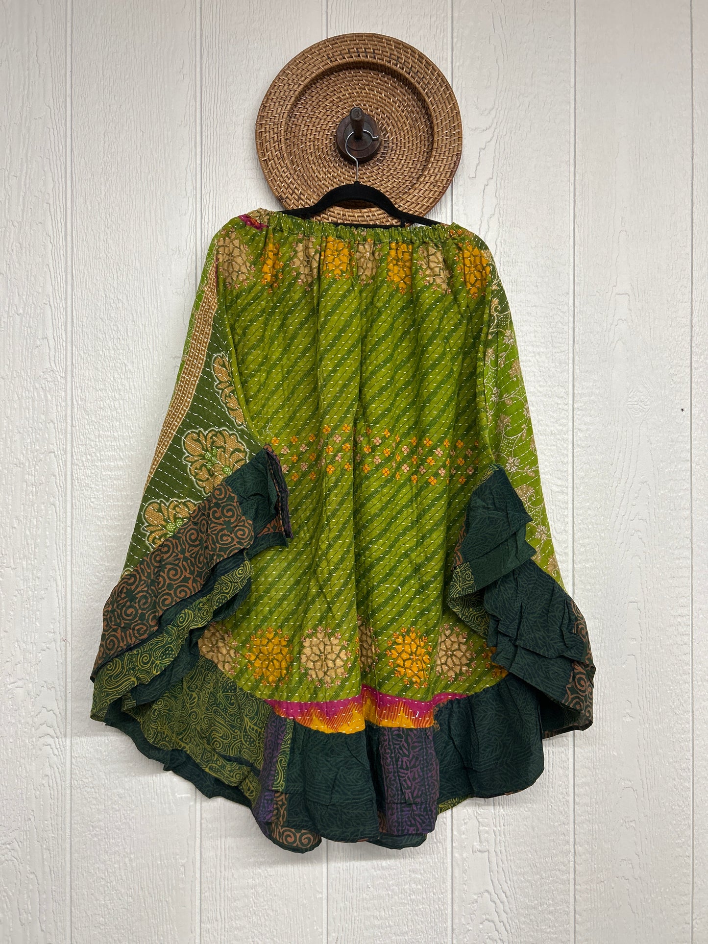Pareo Kantha Wild Rose Skirt 0426 165