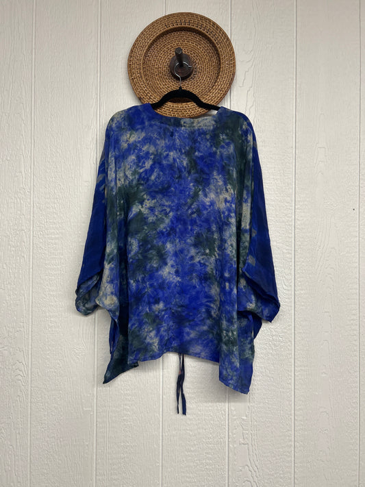 Crepe Sari Hi Lo Butterfly Top 0726 022