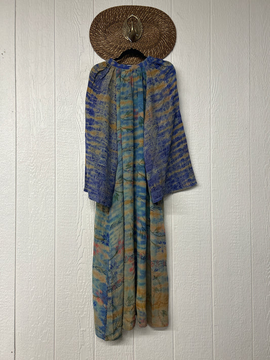 Crepe Sari Woodstock Duster Dress 0226 029