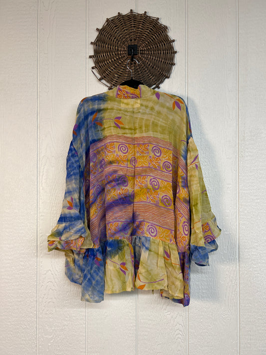 Crepe Sari Wild Rose Top 1026 010