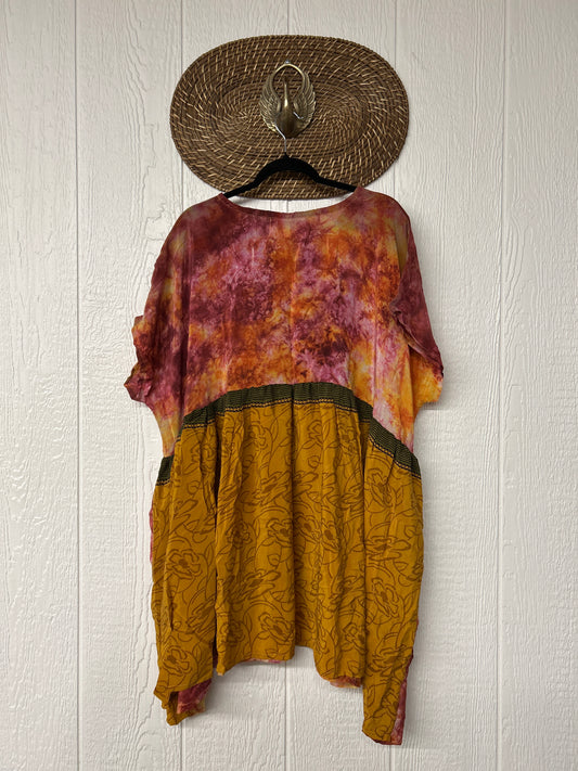 Crepe Sari Daydreamer Button Down Mini 0426 173