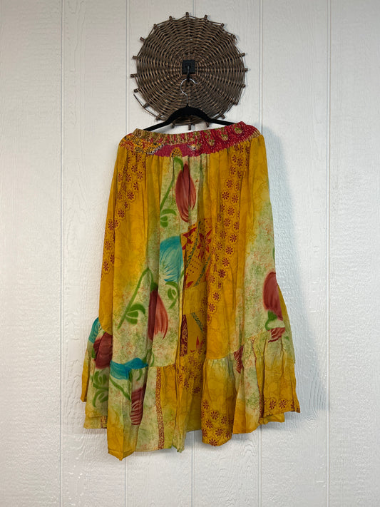 Crepe Sari Dahlia Skirt 1026 142
