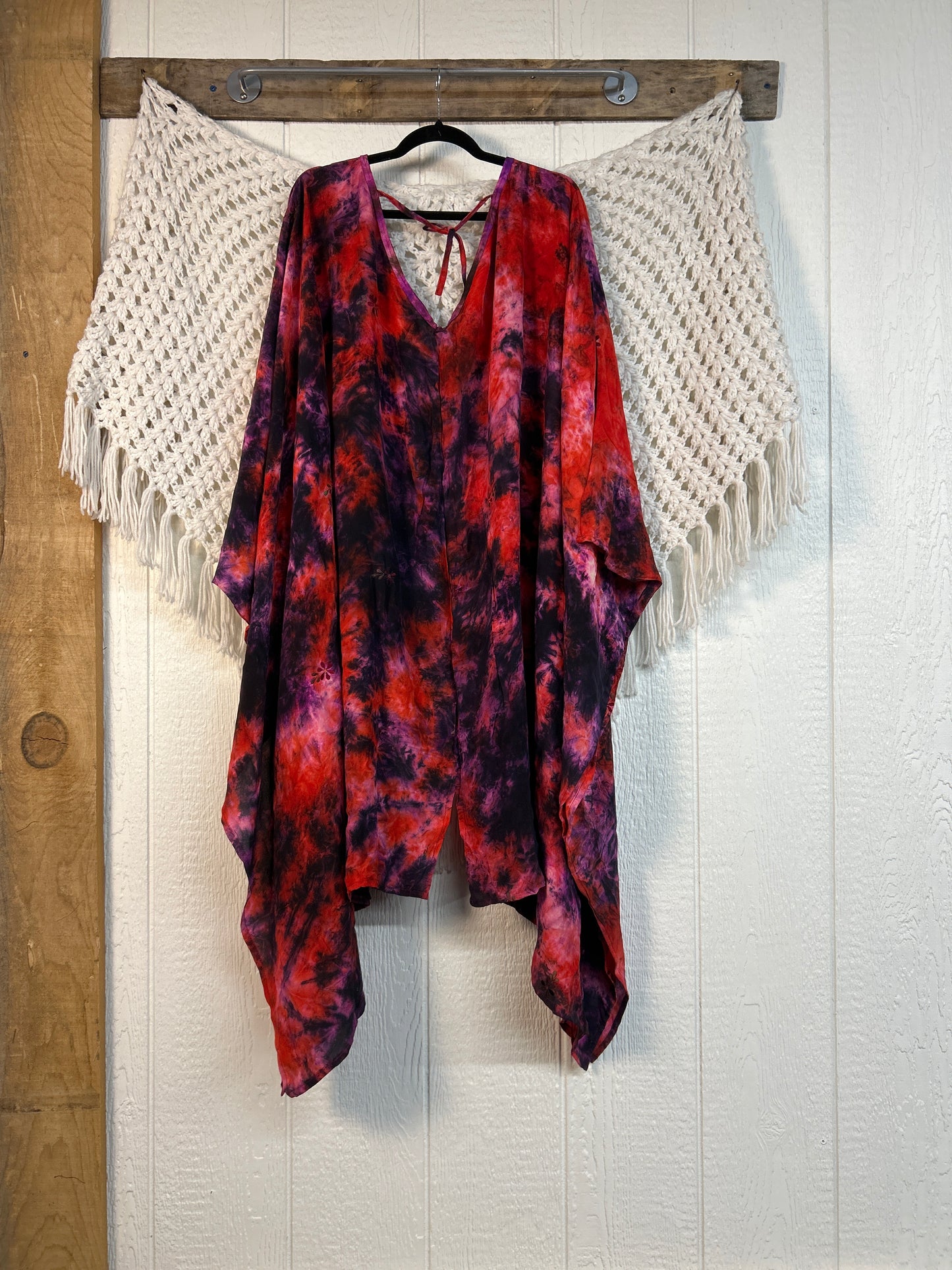 Crepe Sari Orchid Kimono 0626 280