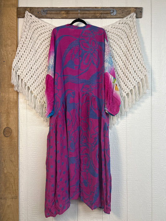 Crepe Sari Evermore Kimono 0326 002