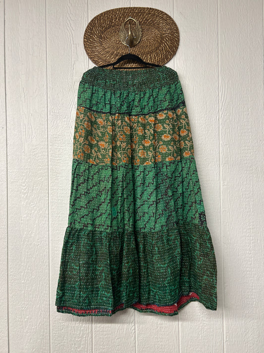 Pareo Kantha Lotus Maxi Skirt 0826 118