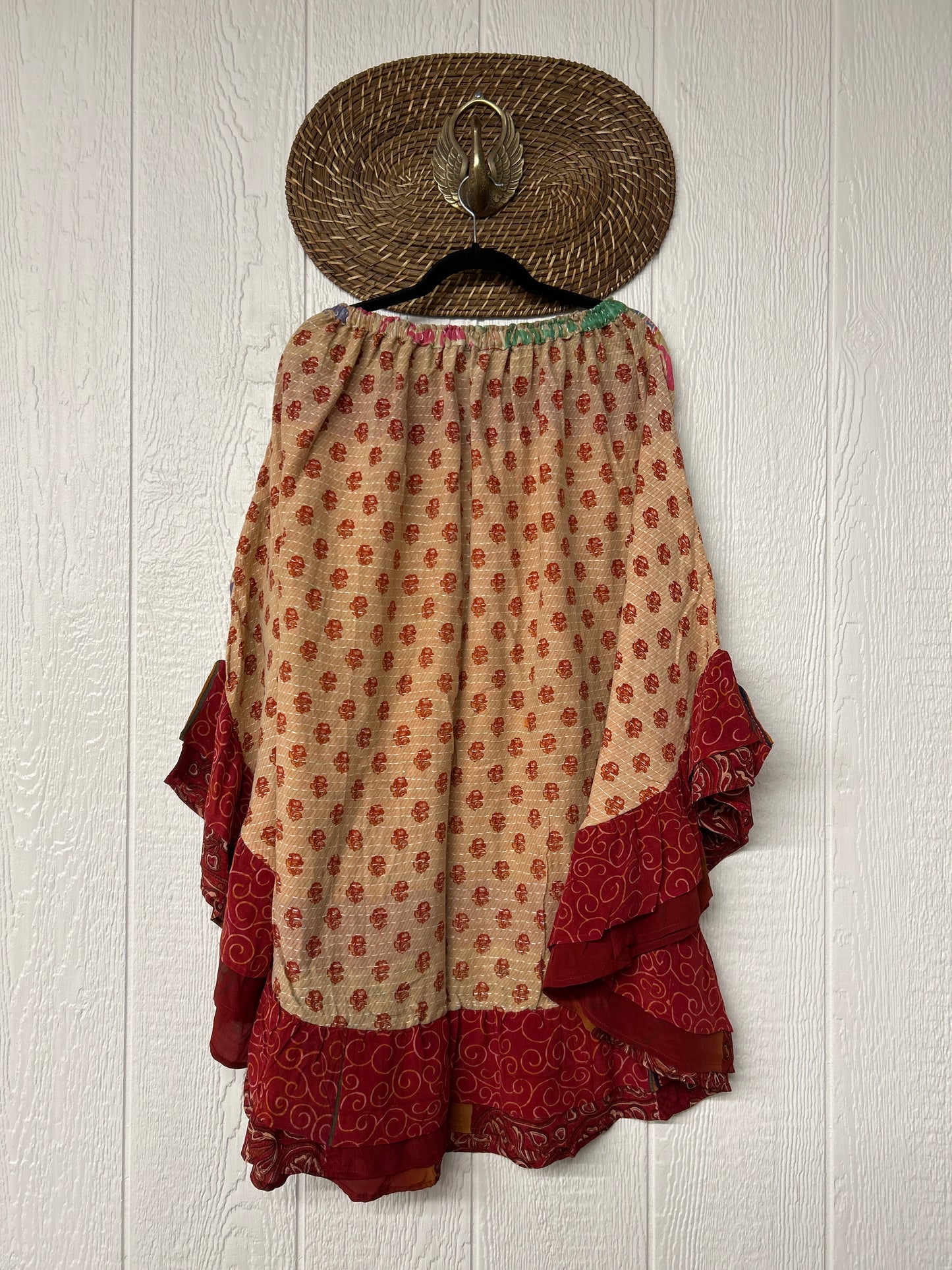 Pareo Kantha Wild Rose Skirt 0426 084