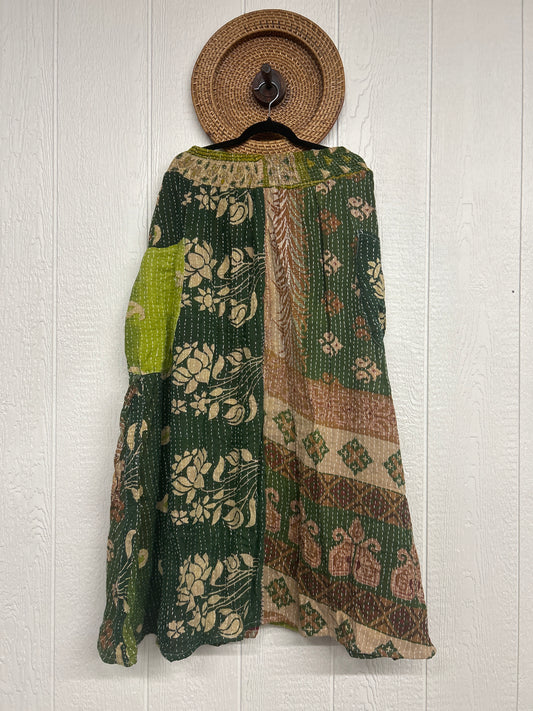 Pareo Kantha Butterfly Cargo Skirt 0426 173