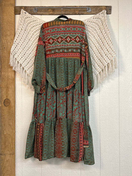 Rasgulla Sari Luminous Maxi Dress 0226 252