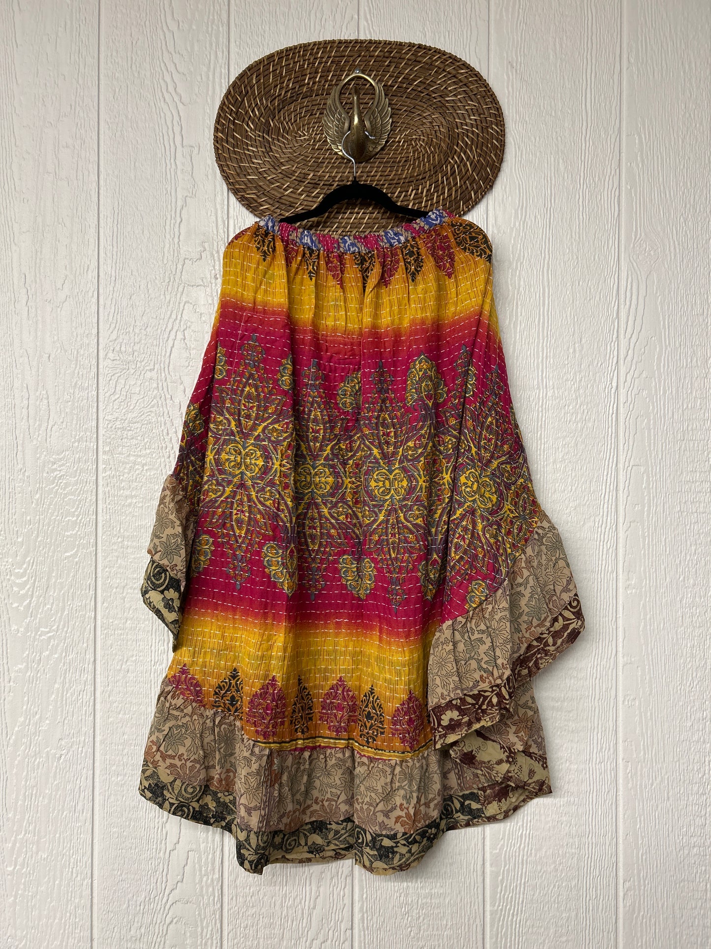 Pareo Kantha Wild Rose Skirt 0426 071