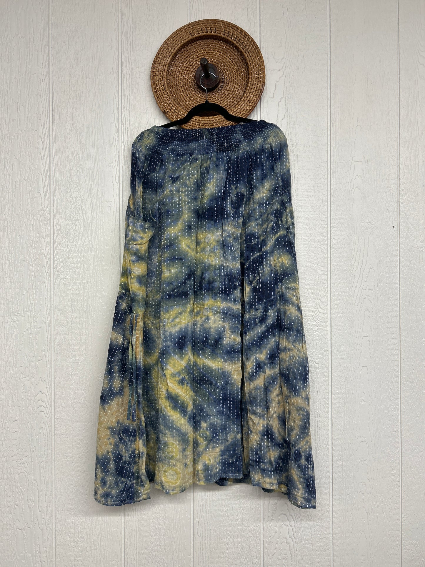 Aura Edit Pareo Kantha Butterfly Cargo Skirt 0726 017