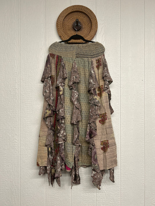 Pareo Kantha Willow Maxi Skirt 0826 035