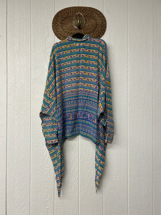 Crepe Sari Nirvana Button Down 1125 016