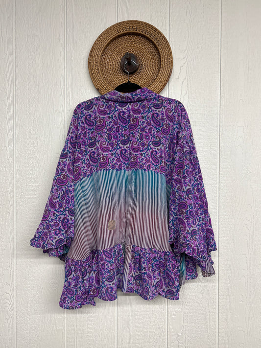 RETAIL Crepe Sari Wild Rose Top 0426 126