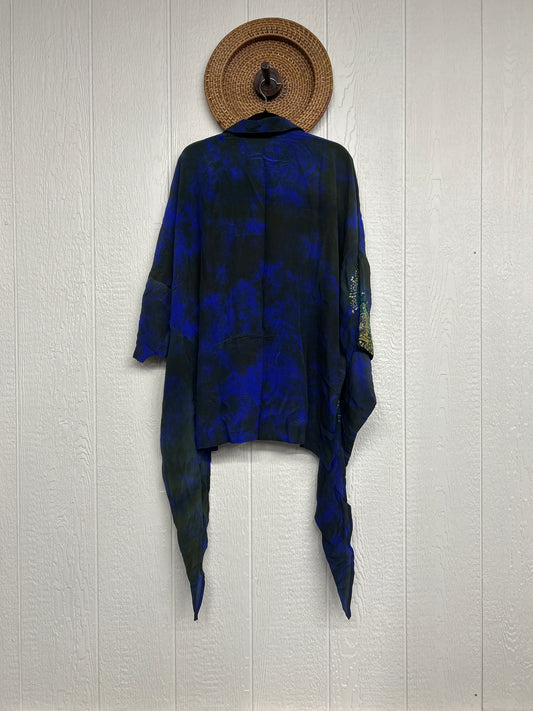 Crepe Sari Summer Nirvana Button Down 0626 251