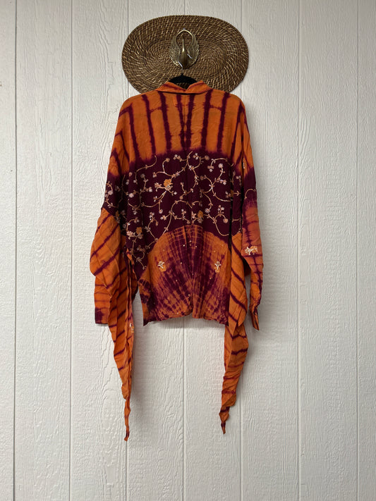 Crepe Sari Nirvana Button Down 1125 079