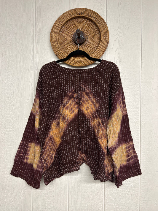 Pareo Kantha Wanderer Pocket Crop Top 0526 005