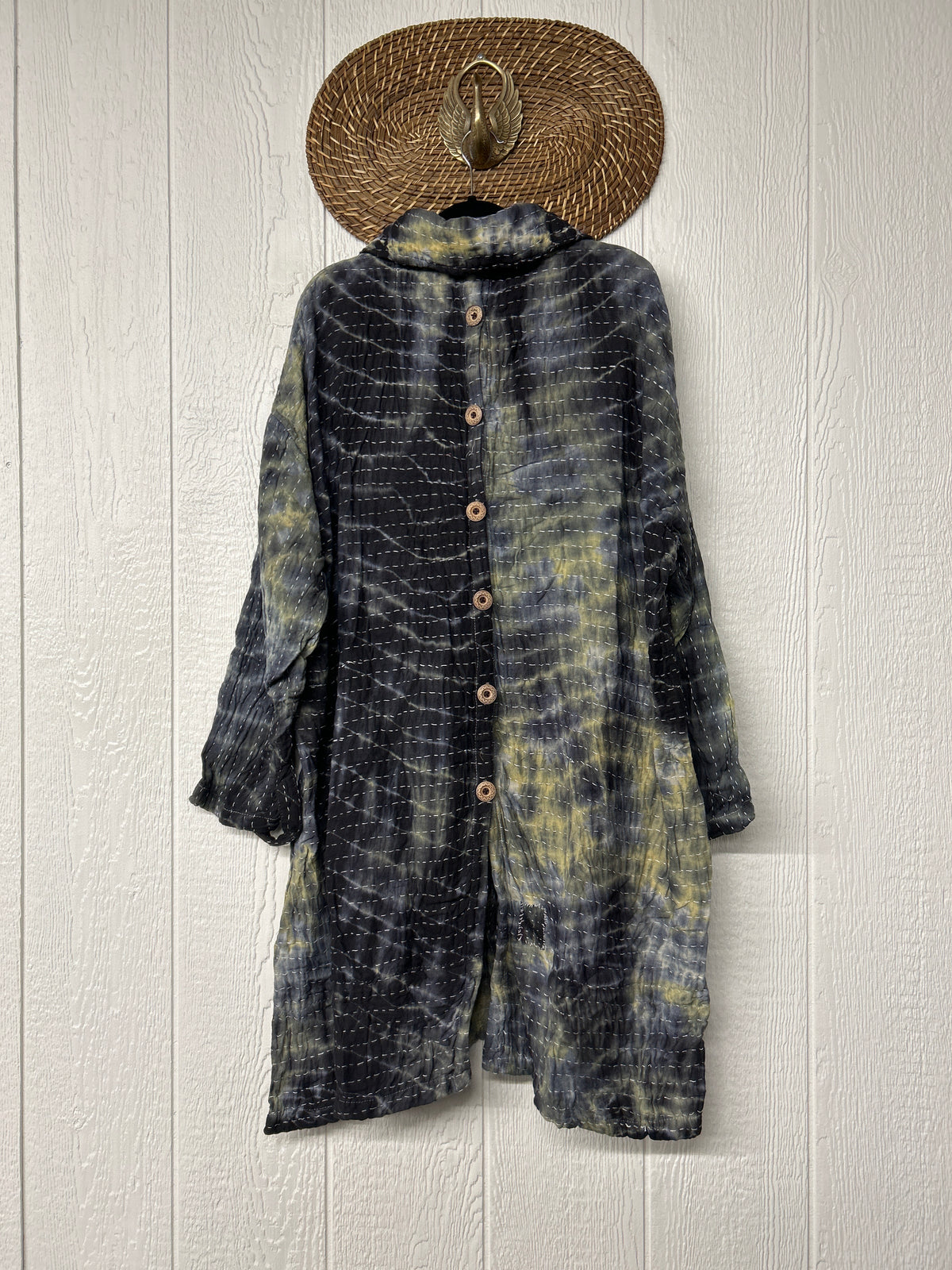 Aura Edit Koverlet Button Down Trench Coat 1026 020