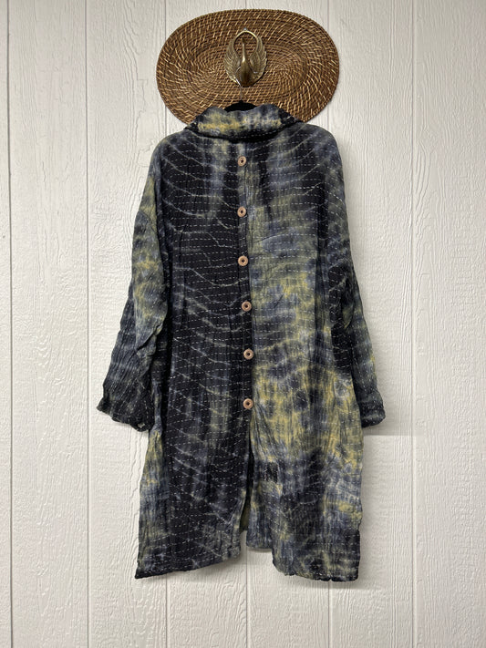Aura Edit Koverlet Button Down Trench Coat 1026 020
