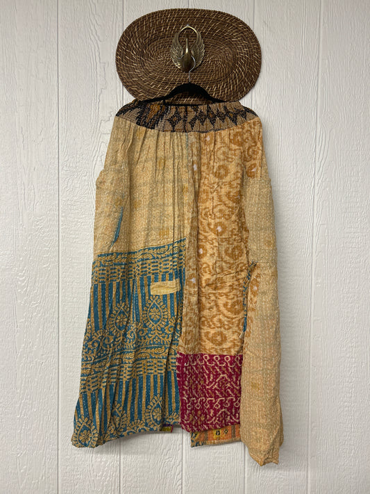 Pareo Kantha Butterfly Cargo Skirt 0426 081