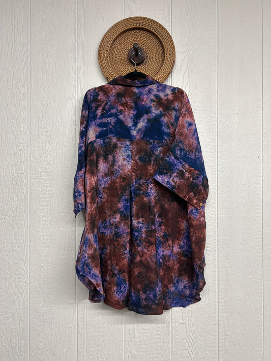 Crepe Sari Free To Be Button Down 0626 181